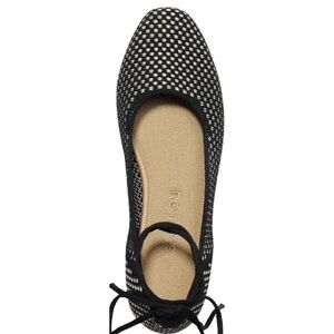 Rothy's Black and White Women's Lace Up Shoes